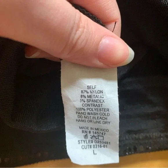 Fashion Nova Mini Dress Black Sequin Long Sleeves Women Size Large New With Tag - Picture 5 of 5